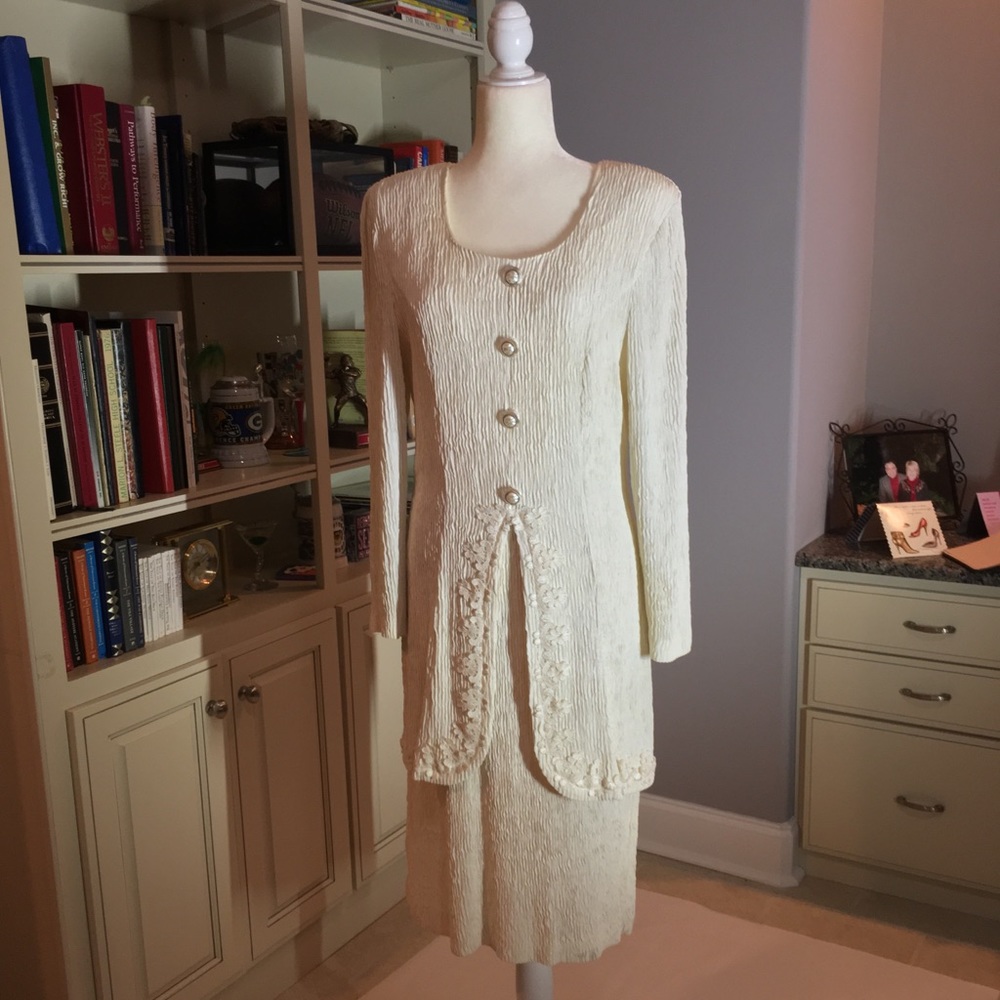 Cream Dress by Plaza South